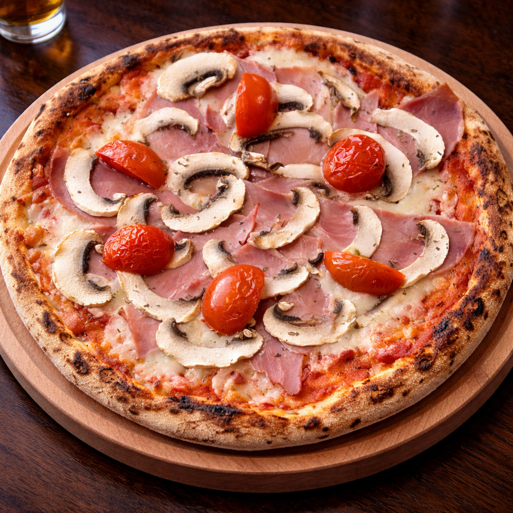 Піца Прошутто з грибами та томатами чері — Sushi Pub